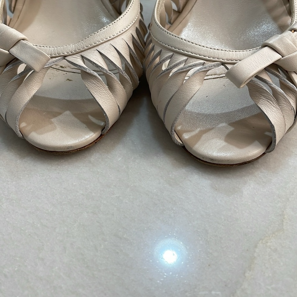 Dior Leather Cream Heeled - Picture 3 of 10